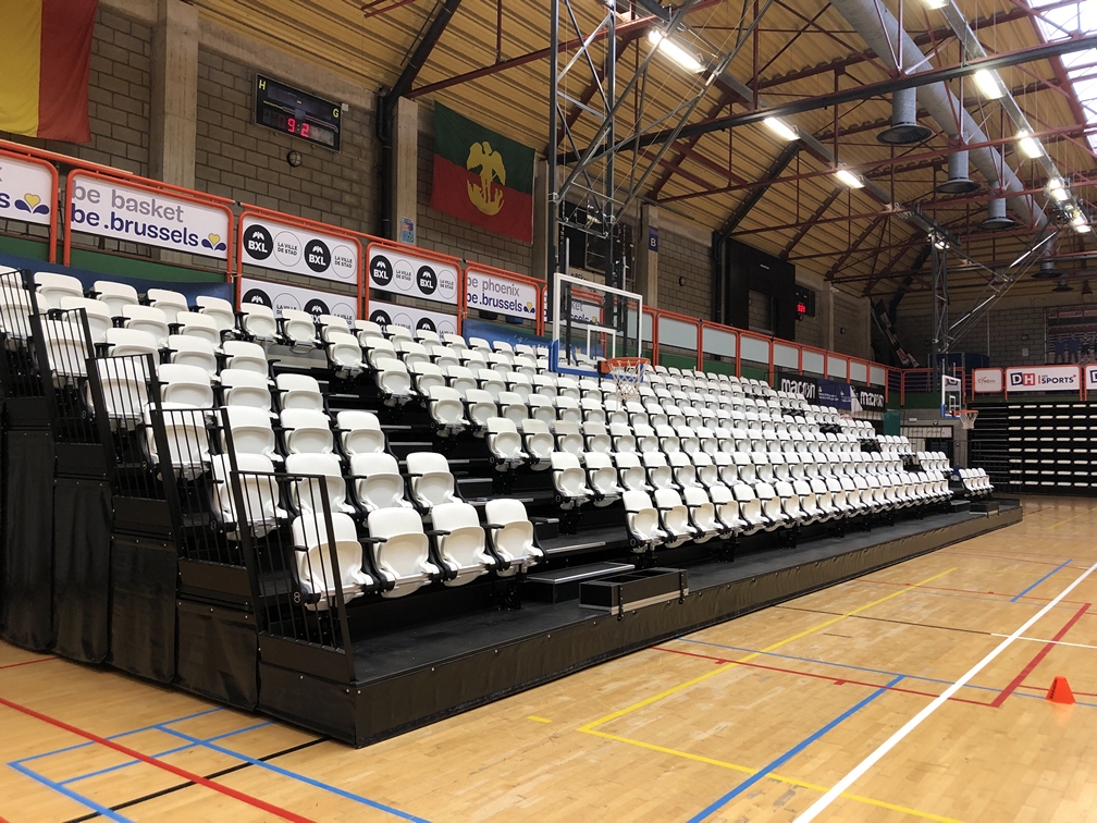 Telescopische tribune | SH Neder-over-Heembeek | Stad brussel | COS Tribune