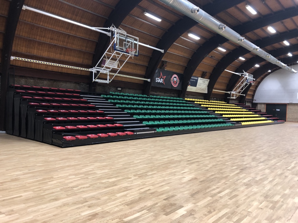 Telescopische tribune | Stedelijke Sporthal Vilvoorde | COS Tribune